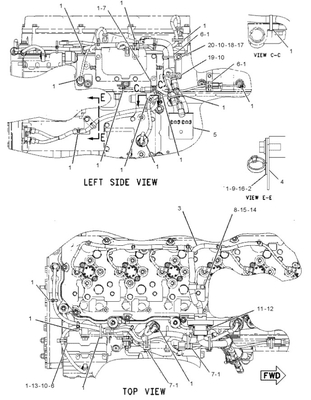 230-6279 2306279 C-9 Engine Wiring Harness for E330C Excavator parts