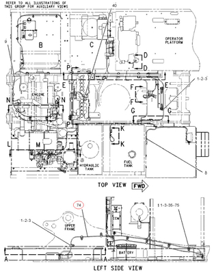 186-4605 1864605 Chassic Main Wiring Harness for 320C Excavator Parts