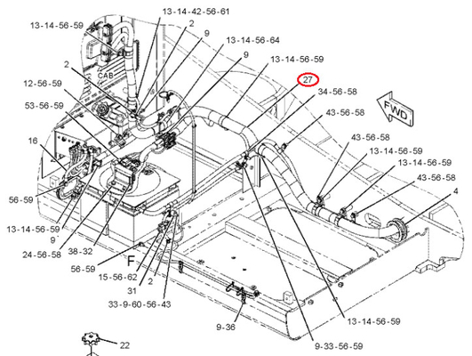 306-8610 3068610 C6.4 Main Wiring Harness for 320D Excavator Parts