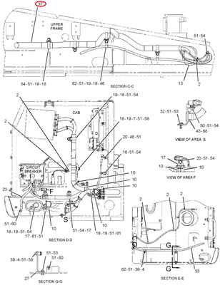 306-8797 3068797 Chassis Wiring Harness for 330D 336D Excavator Parts