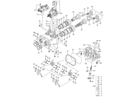 4451039 9262319 9262320 ZX200-3 Excavator Hydraulic Pump Repair Seal Kit